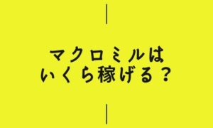 マクロミルはいくら稼げる？